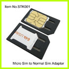 البلاستيك المخصصة الأسود مايكرو إلى عادي SIM محول للحصول على اي فون 4
