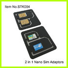 3FF - 2FF الهاتف الخليوي SIM محول بطاقة، عادي البلاستيك الأسود ABS