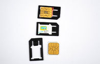 2013 تصميم قياسي جديد بطاقة Micro SIM محول 3FF البسيطة البلاستيك الأسود