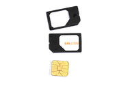 أسود منتظم مايكرو SIM بطاقة محول / مايكرو بطاقة SIM محول 3FF - 2FF