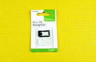 البلاستيك الأسود ABS مايكرو SIM بطاقة محول / نانو لالبسيطة محول SIM