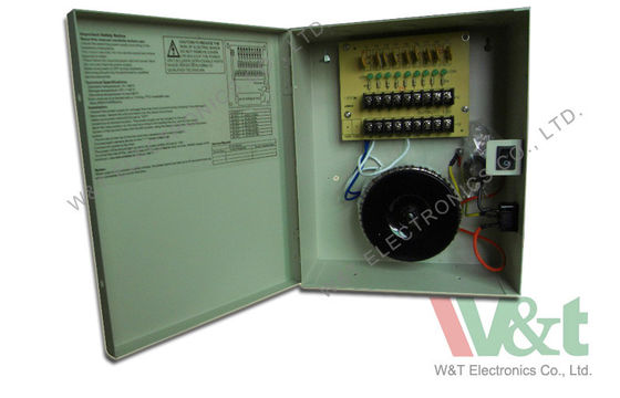 AC 24V 4 أمبير 96W 8 قنوات توريد الدوائر التلفزيونية المغلقة الطاقة للكاميرات والتحكم في الدخول