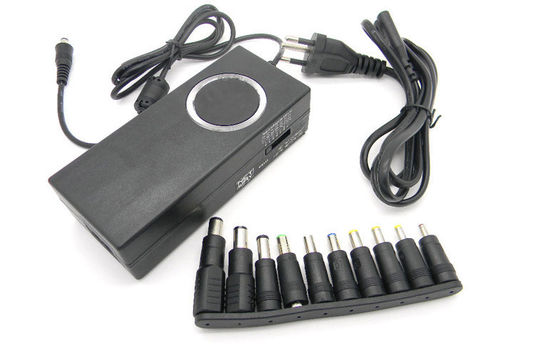 90W-السيارات + سليم + أزرق LCD العالمي محول الكمبيوتر المحمول السلطة