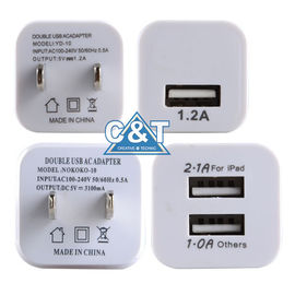 ثنائي المنفذ 3.1 a محول طاقة Ac Usb فون منزل نغمة 2 6 الجدار شاحن