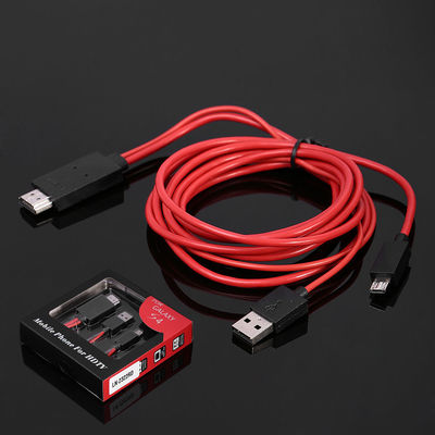 6.5 أقدام MHL 11 دبوس مايكرو USB لمحول كابل HDMI 1080P HDTV لسامسونج