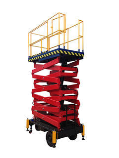 manlift المحمول هيكل مقص AC DC امدادات الطاقة للرسم، وتنظيف