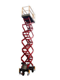 manlift المحمول هيكل مقص AC DC امدادات الطاقة للرسم، وتنظيف