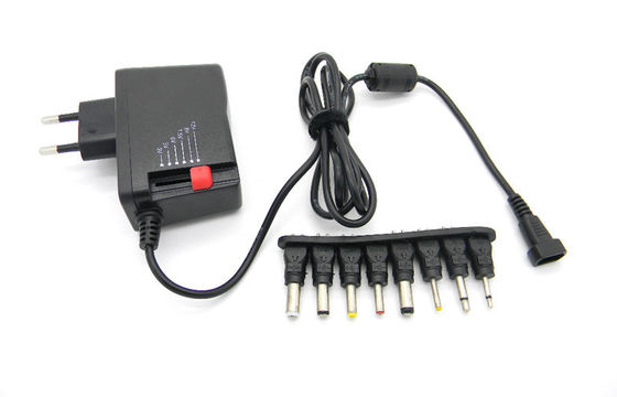 6 نصائح العاصمة 2500MA العالمي قابل للتعديل الجهد 3-12V AC DC محول الطاقة