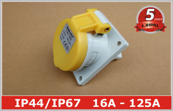 الخيالة لوحة الزاوية الطاقة الصناعية المقبس التبديل 110V 16A IP44 3 دبوس للالبحرية