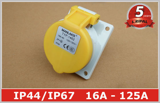 الخيالة لوحة الزاوية الطاقة الصناعية المقبس التبديل 110V 16A IP44 3 دبوس للالبحرية