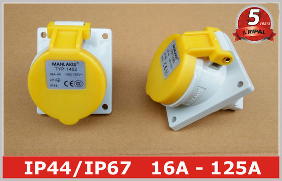 الخيالة لوحة الزاوية الطاقة الصناعية المقبس التبديل 110V 16A IP44 3 دبوس للالبحرية