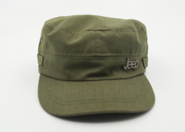 Fashion 100 % Cotton Military Army Green Cap Adjutable With Metal Buckle