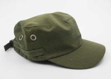 Fashion 100 % Cotton Military Army Green Cap Adjutable With Metal Buckle