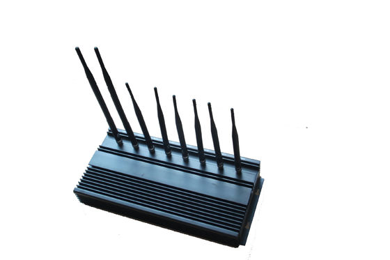 35dBm 4G WIFI High Power Jammer / Blocker EST-808N3 للجيش ، أسود