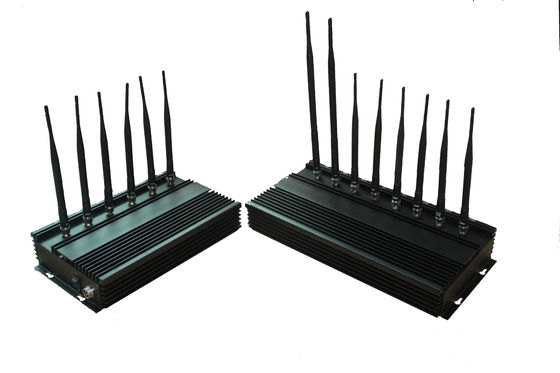 35dBm 4G WIFI High Power Jammer / Blocker EST-808N3 للجيش ، أسود