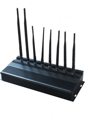 35dBm 4G WIFI High Power Jammer / Blocker EST-808N3 للجيش ، أسود
