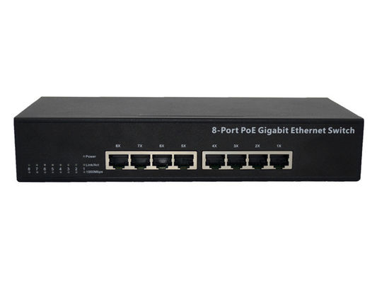 8 ميناء rj45 ميناء سطح المكتب بو التبديل إيي 802.3x 10/100/1000 متر