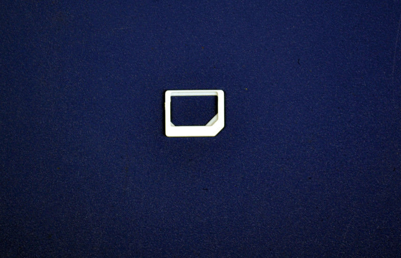 أبيض اللون PC نانو SIM محول نانو 3FF البسيطة - بطاقة UICC