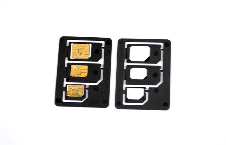 مايكرو ونانو البلاستيك الثلاثي SIM محول للحصول على اي فون 5 / 4S