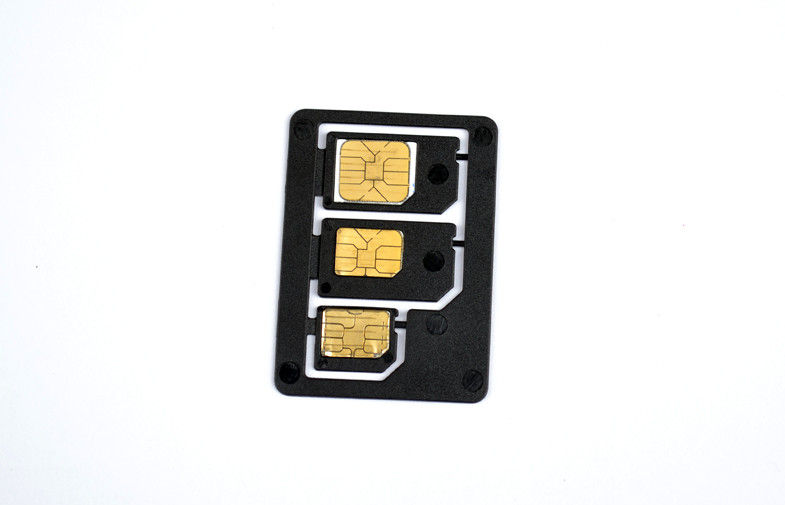 أسود PC الثلاثي SIM محول، متعددة الوظائف 3 في 1 محول SIM