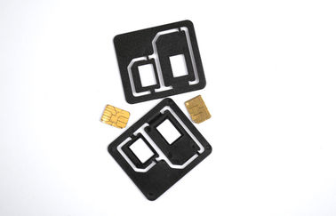 البلاستيك الأسود الهاتف الخليوي SIM محول بطاقة، العالمي بطاقة SIM المزدوجة محول